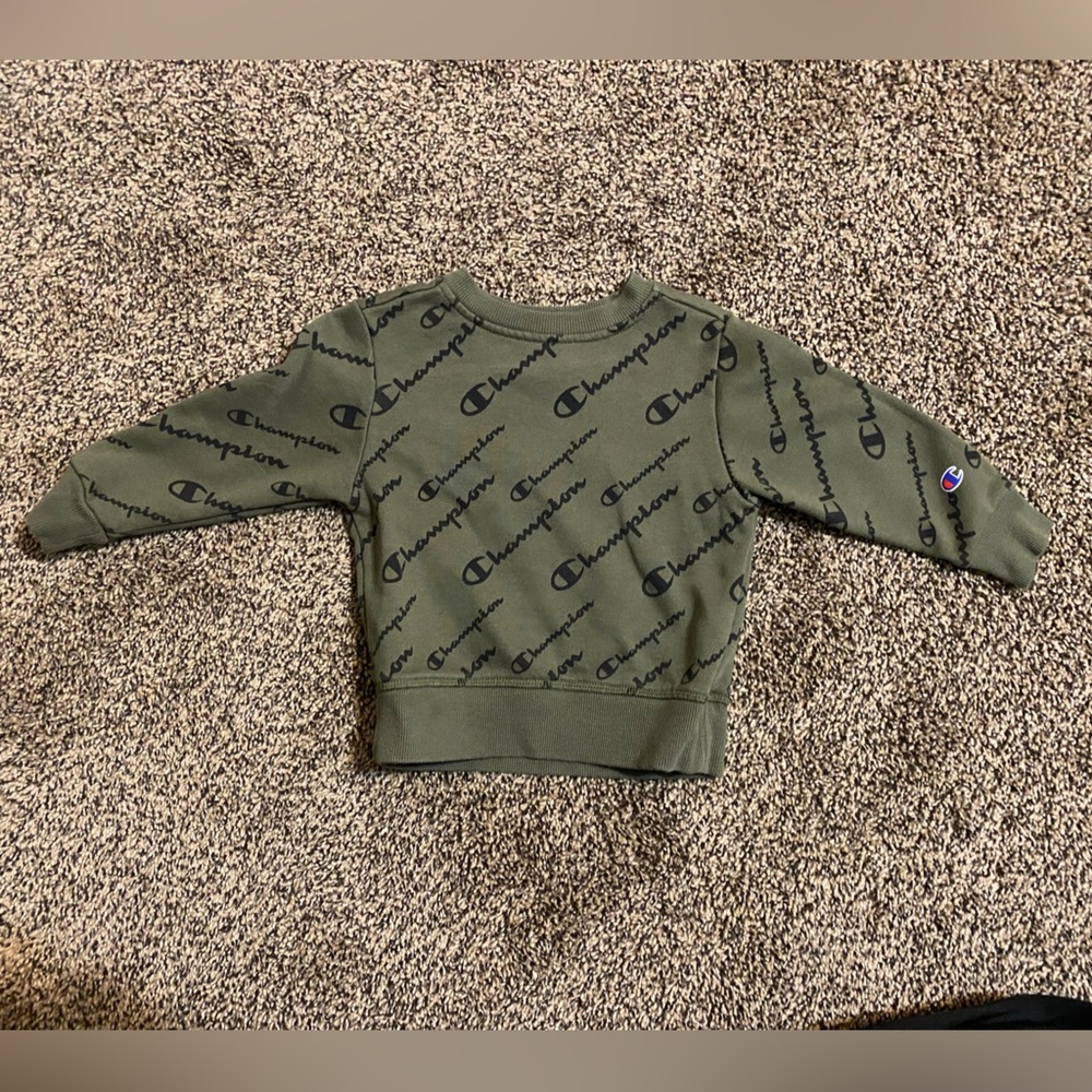Champion Olive Green Logo Sweatshirt